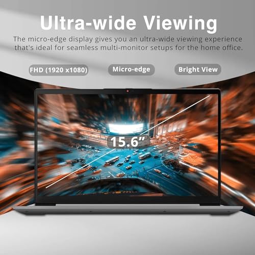 Image of Lenovo IdeaPad 15.6 inch FHD 1080p Touch Laptop - Intel Core i3-1215U - 24GB RAM - 1TB PCIe SSD - Wi-Fi 6 - Webcam - Cloud Gray - Windows 11 Home - Extra GaN Charger