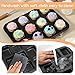 kenaeooe 2 Pcs All Edges Brownie Pans with 1000 White Cupcake Liners, Nonstick Carbon Steel Oven Safe Dishwasher Safe for Baking Brownies Cupcakes Muffins, 10.4x13.9in, Black