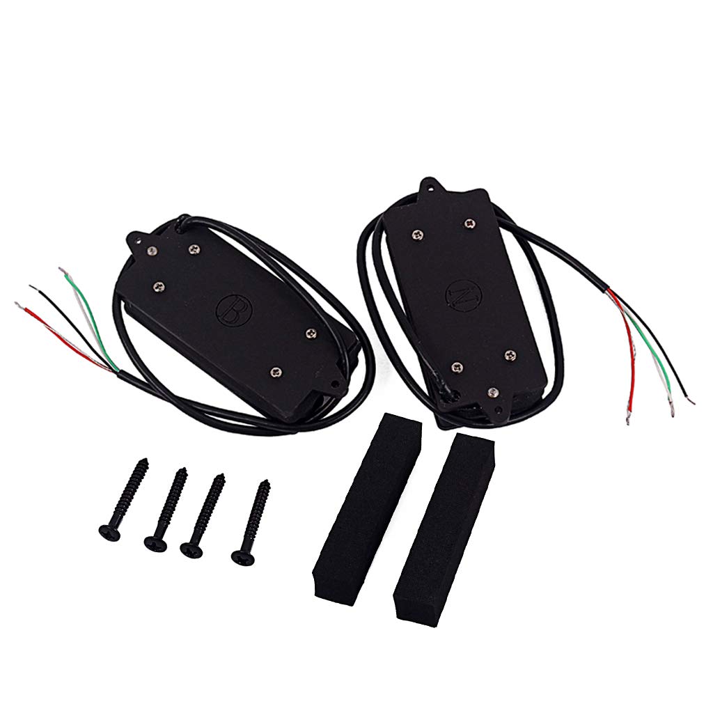 Alnicov Set di pickup humbucker per chitarra a 7 corde, binari in alnico, manico a bobina e ponte, parti di ricambio per doppio pickup per chitarra elettrica