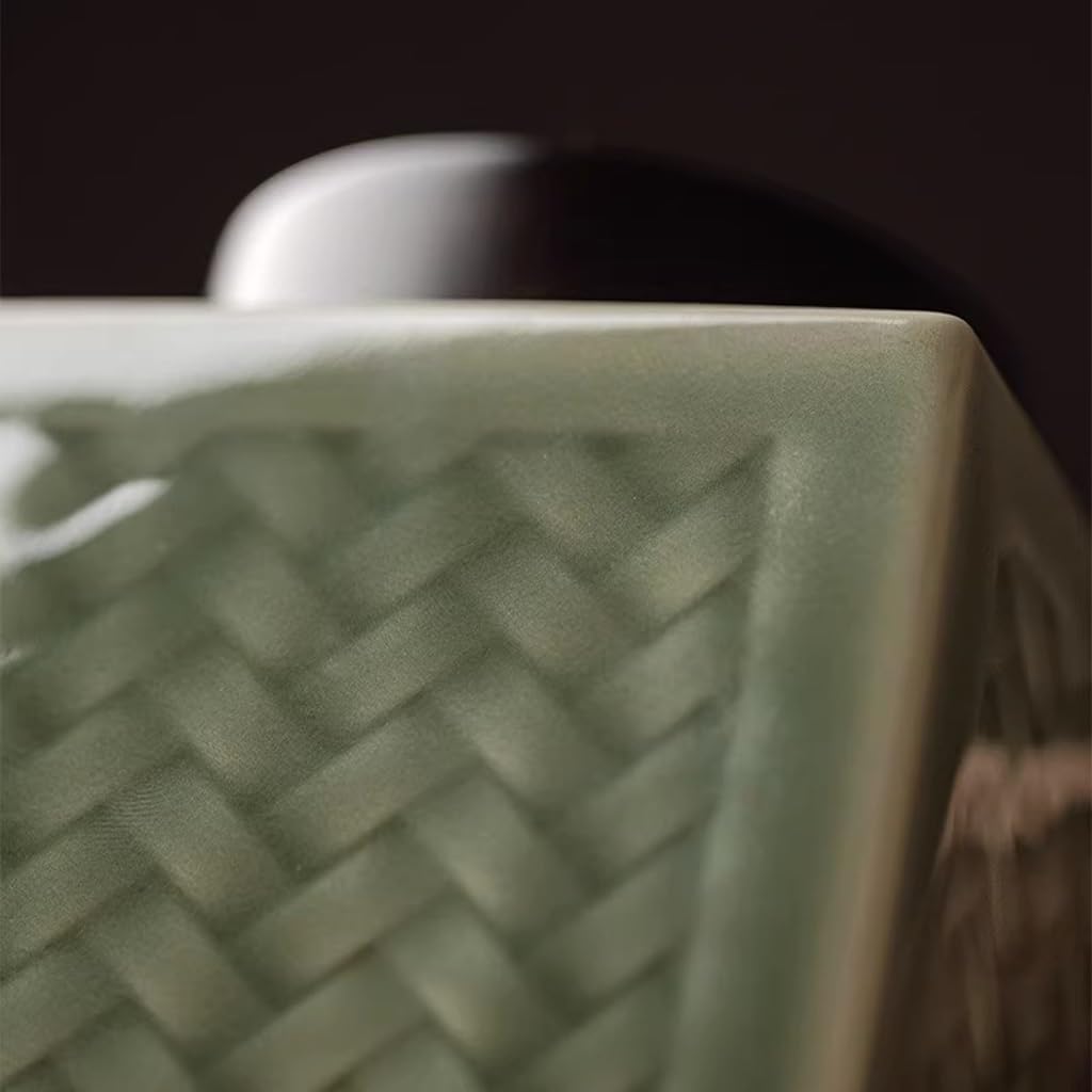 Juego De Té Tanque de Almacenamiento de latas de té, pequeño almacén de té doméstico, Almacenamiento de té Kung Fu, Tanque de Almacenamiento Sellado de cerámica celadón Tarro para Guardar Té