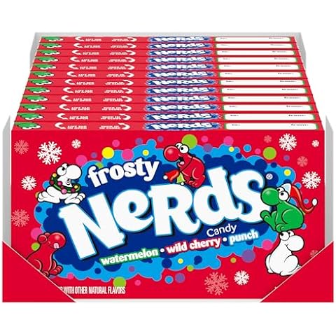 Nerds Frosty Theater Box, Watermelon, Cherry, & Punch, 5 ounce (Pack of 12) - Perfect for Stocking Stuffers, Holiday Gifting and Decorating Cover