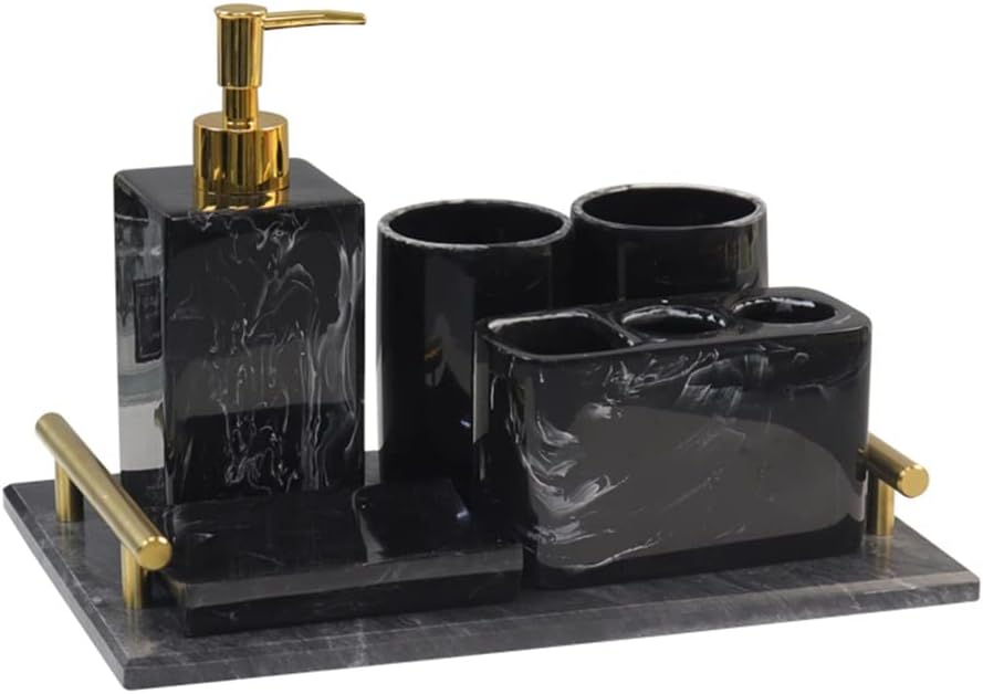 Wash Set Ink Electric Toothbrush Holder Toilet Bathroom Mouthwash Brushing Cup Bathroom