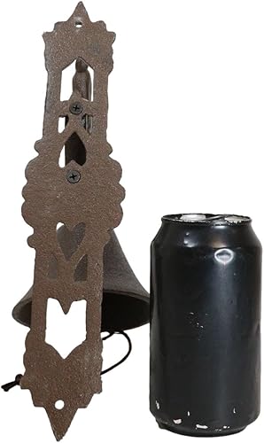 Miniatura 7 de Ebros Gift Campana de hierro fundido rústico vintage bosque occidental Grand Elk alce puerta pared cena patio granja campana al aire libre casa de