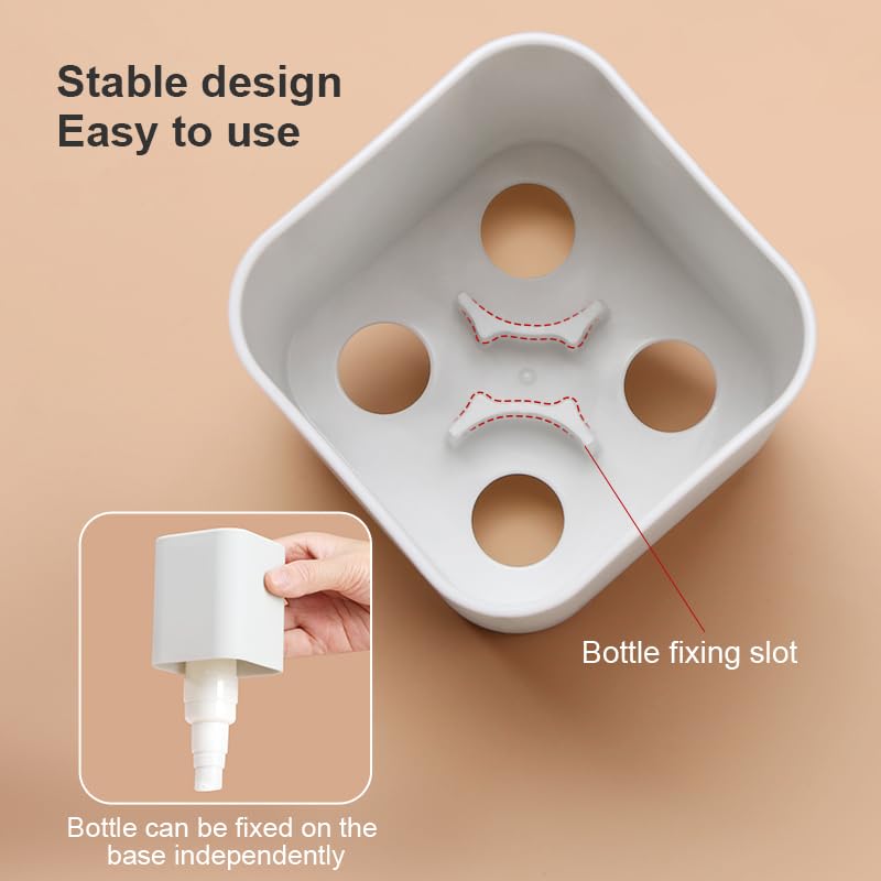 4-in-1 Travel Bottle Set Leak-Proof & TSA Approved - 50ml Refillable Containers Kit for Shampoo, Conditioner, Lotion - Portable Toiletry Accessories with Labels & Storage Box (Beige)