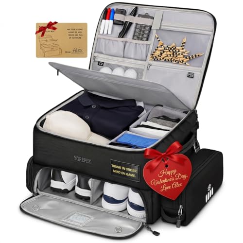 YOREPEK Upgraded Golf Trunk Organizer, Golf Valentines Gift,...