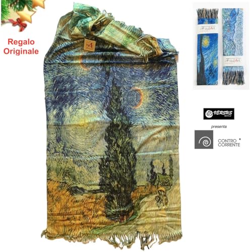 Châle pashmina Van Gogh contre le froid de mi-saison
