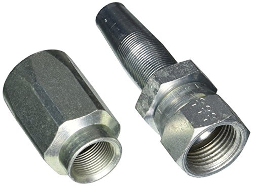 Gates 10C5-10RFJSX Field Attachable for C5C, C5D and C5M Hose, Dual Seat Female JIC 37/SAE 45 Flare Swivel, Steel, 1/2