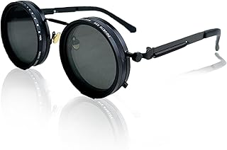 Sponsored Ad - Loycco Hand Made Nd-400 9 Gears Round Polarized Adjustable Dimming Men Sunglasses women Filter Diving Fishing