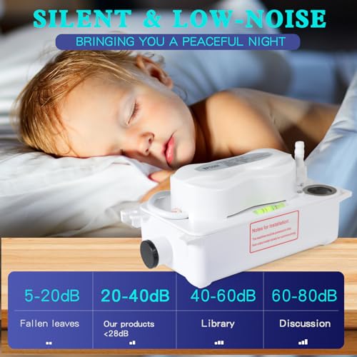 Bpssdi QS-100L Condensate Pump, Removal Drain Pump With 100 L/H Flow, 6.6Ft/2M Lift, 0.63 Qt/0.6 L Water Tank, Automatic Switch, For Air Conditioner, Dehumidifier, Hvac thumb #2