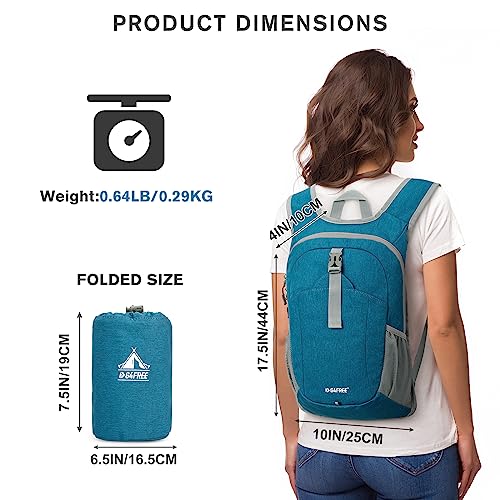 G4Free 12L Foldable Hiking Backpack Lightweight Small Travel Rucksack for Outdoor Walking Casual Unisex Bag - Image 2