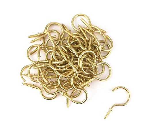 yueton 50pcs techo rosca de metal Ganchos Ganchos Cover