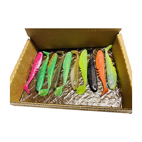 Lasama Schönheitsshop Moby Softbaits Germany Rackershad 10,5 cm Wild Mix 10 Stück Ohne PVC und ohne giftige Weichmacher