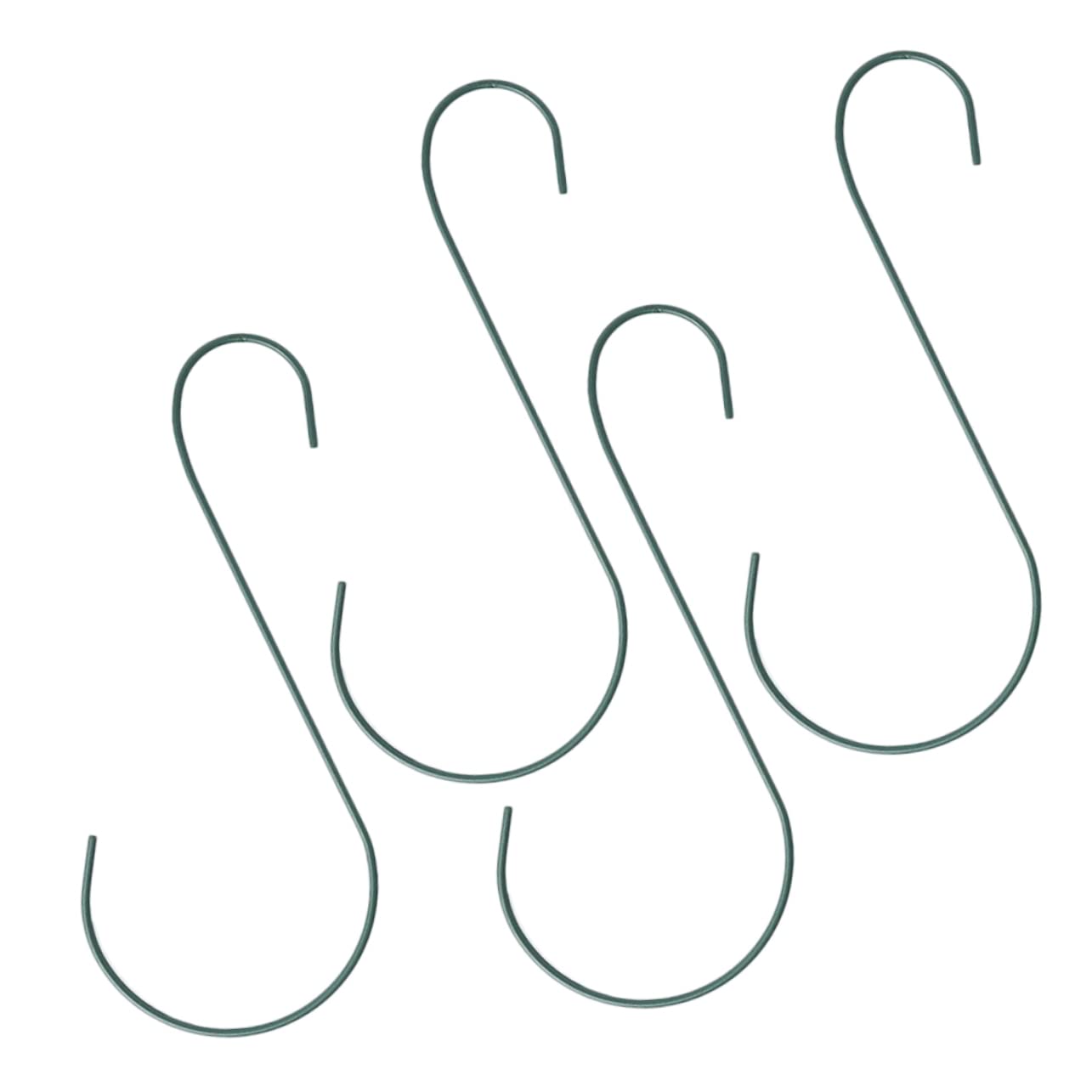 Yardwe 3 Set Gancio per Mangiatoia per Uccelli Appendiabiti Alimentatore Cinciallegra Gancio per Fioriera Sospesa da Giardino Sospeso S Ferro da Stiro Green 4 Pezzi * 3