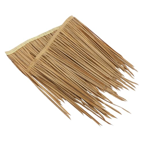 BESTonZON Pannello di Paglia Artificiale Tetto di Paglia Simulata Decorazione Paesaggistica per Esterno Copertura di Finta Senza Manutenzione per Giardini e Progetti Artistici
