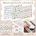 96 Pcs Science Fair Board Supplies Includes Self Adhesive Science Fair Project Titles Subtitles Presentation Bulletin Border Letter Stickers First Day of School Back Classroom(Boho Style)