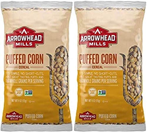 Arrowhead Mills Puffed Corn Cereal 6 OZ(Pack of 2)