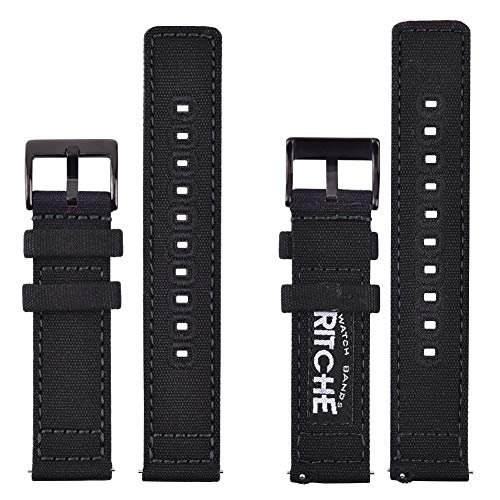 Ritche Christmas Stocking Stuffers 22Mm Canvas Wristbands Watch Band Replacement Quick Release Watch Straps For Men #TOP4