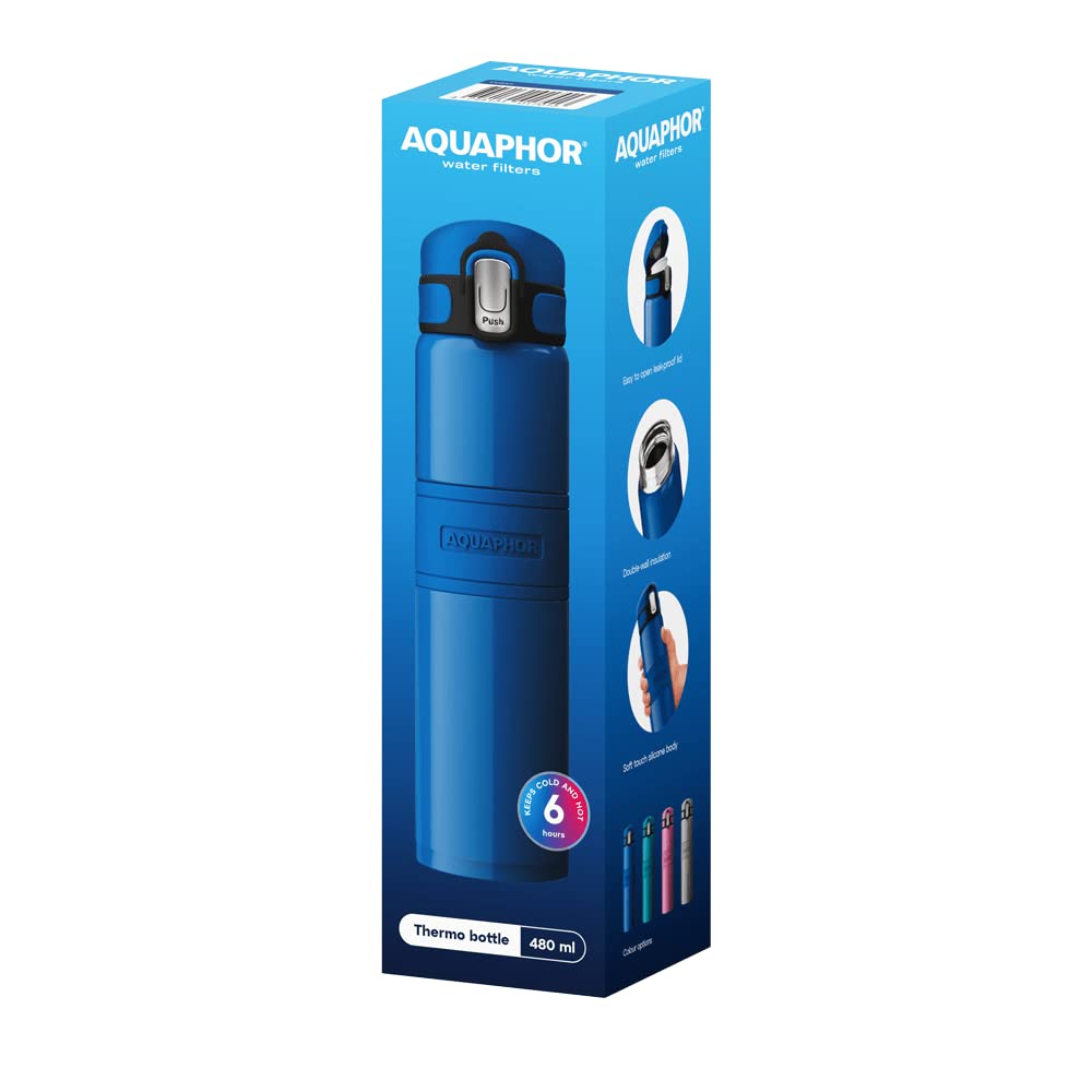 Aquintos Wasseraufbereitung Aquaphor Thermal Drinking Bottle, Insulated Flask, Double-Walled - Image 3