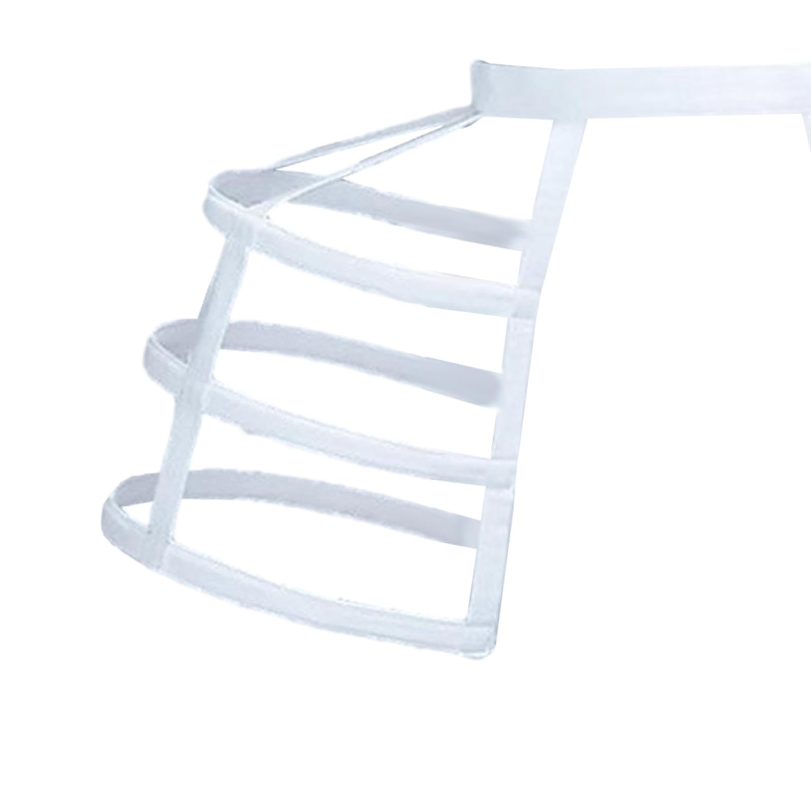 jojomis Gabbia Hoop Gonna Sottogonna Donna Cerchi Pannier Sottogonna Crinolina Pannier Femminile Cage Pannier per Cosplay Barocco Birdcage Style Elastico Vita 45-90 cm