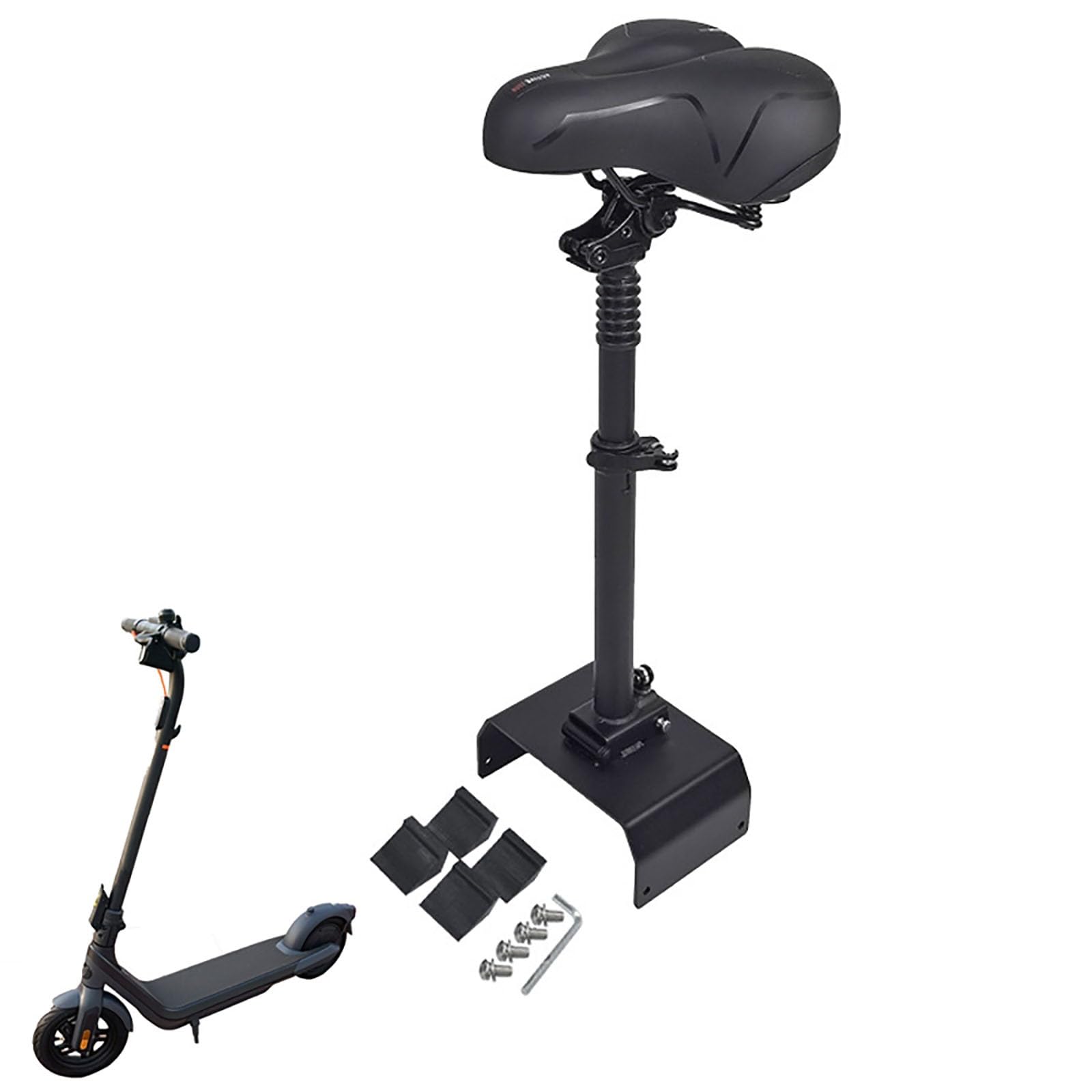 Selle de Trottinette électrique, siège Pliable et Amortisseur réglable en Hauteur, pour Ninebot E2Pro