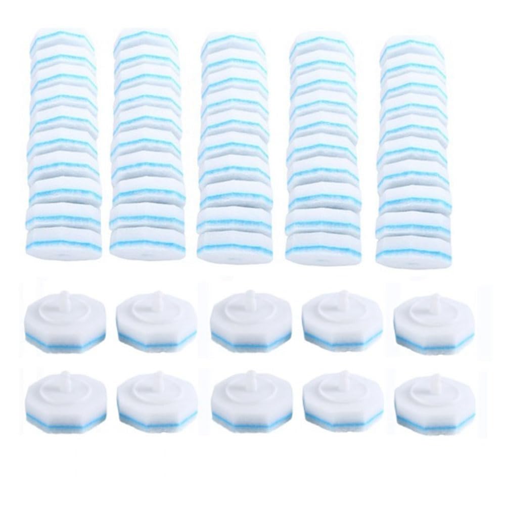Ifutniew 60 Counts Upgraded Toilet Brush Wand Disposable Toilet Cleaning Wand Refills Bowl Scrubbers Heads Easy To Use