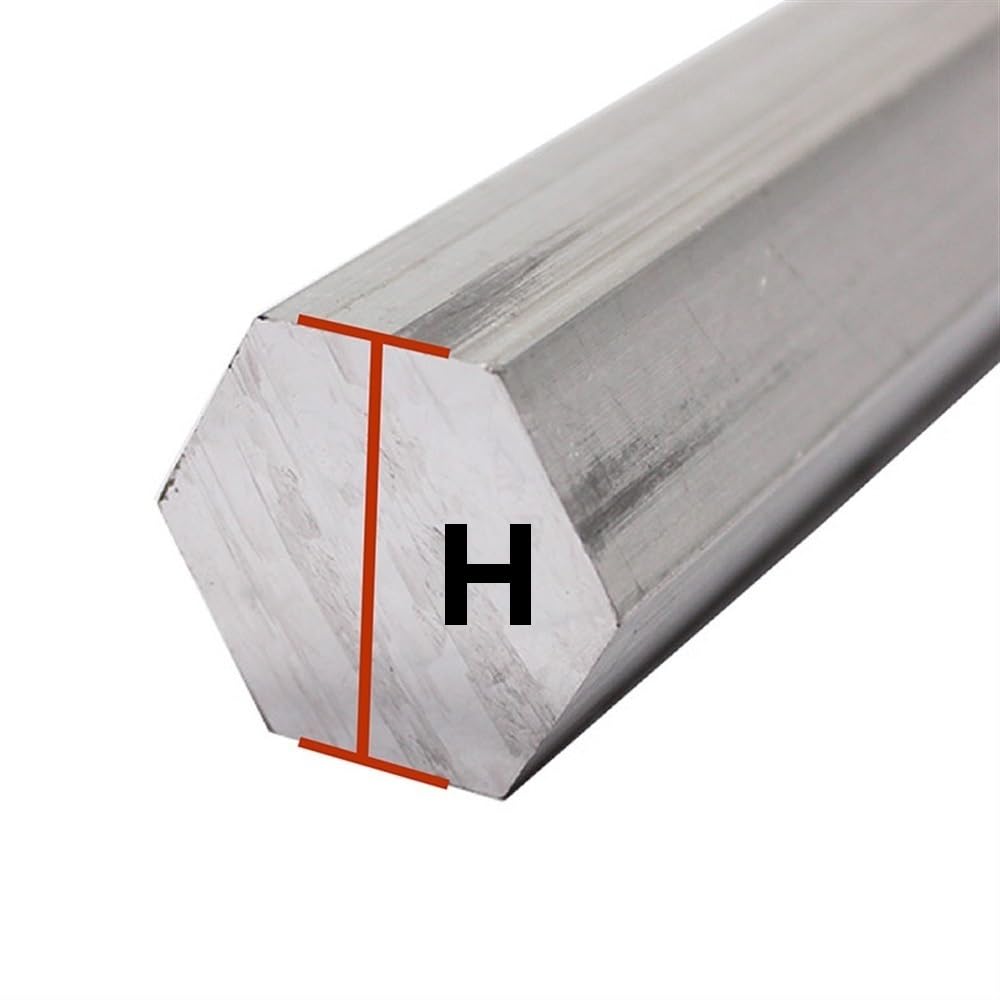 Aluminiowe pręty 1 szt. aluminiowy pręt sześciokątny 6061, długość 4-20 cali, aluminiowe pręty sześciokątne, wysokość 8-60 mm (500 mm x 16 mm) (500 mm x 35 mm)