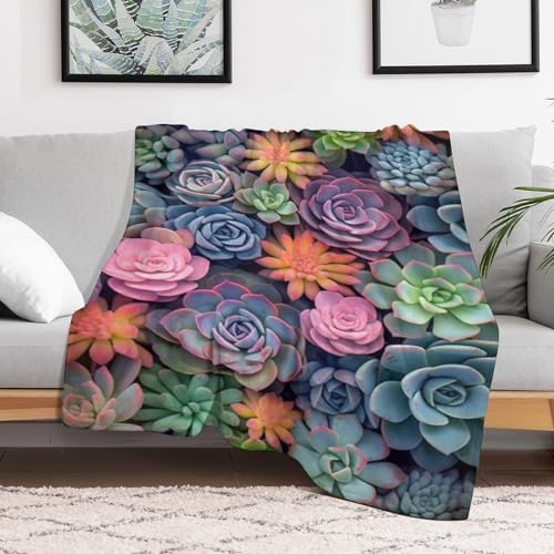 Manta de forro polar floral para tardes de peli y sofá 3