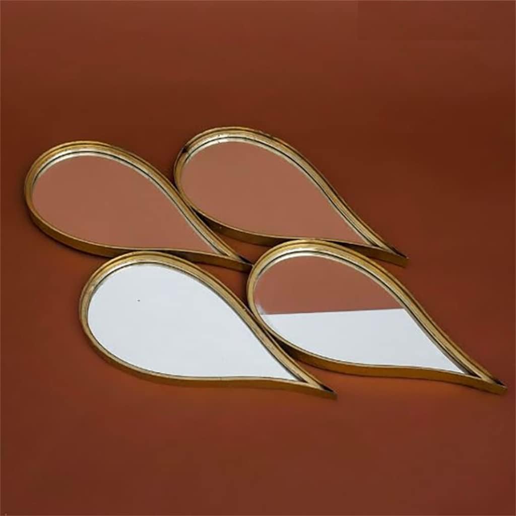 Makeup with Frame Toilet Wall Hanging Bathroom Mirrors Nordic Decoration Bedroom Water Drop