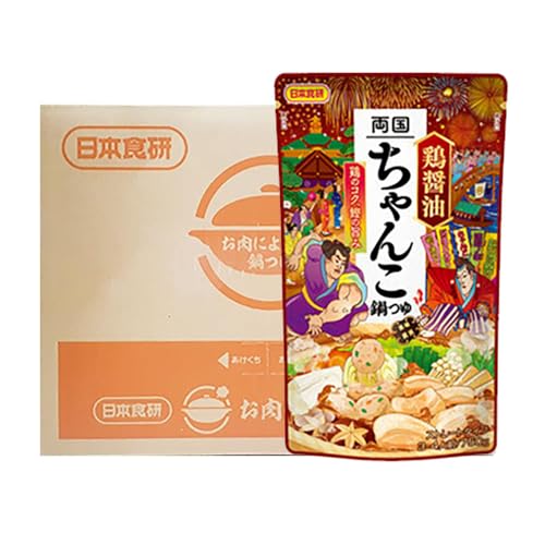 両国 ちゃんこ鍋スープ 鶏醤油 ちゃんこ鍋 スープ 鍋の素 ストレート 鍋スープ 日本食研 ちゃんこ鍋スープ 3人前 10袋入 1ケース(1箱) 調味料 料理の素 なべつゆ