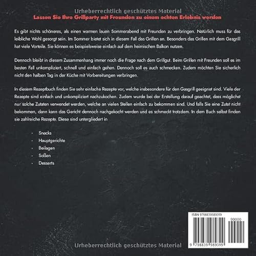 Foto von Das Gasgrill-Kochbuch für Einsteiger – Unwiderstehliche Köstlichkeiten für das ganze Jahr: Premium-Grill-Rezepte für zwischendurch und für einzigartige Geschmackserlebnisse mit Freunden und Familie!