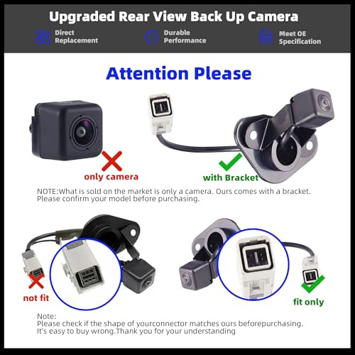 Image of Back up Camera w /Bracket Compatible with Subaru Legacy Outback 2010 2011 2012 2013 2014 Rear View Camera Replace 86267AJ10B 86267AJ10A 86267-AJ10A 86267AJ101 86267-AJ100 86267-AJ101