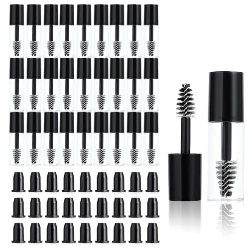 27Pcs Empty Mascara Tube with Eyelash Wand 3ml Mascara Tubes Empty for Castor Oil Mini Eyelash Cream Container Bottle Eyelash Growth packing Tube for Home and Travel