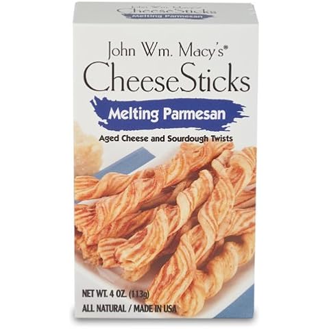 John Wm. Macy's Melting Parmesan CheeseSticks, 4-Ounce Boxes (Pack of 12) Cover