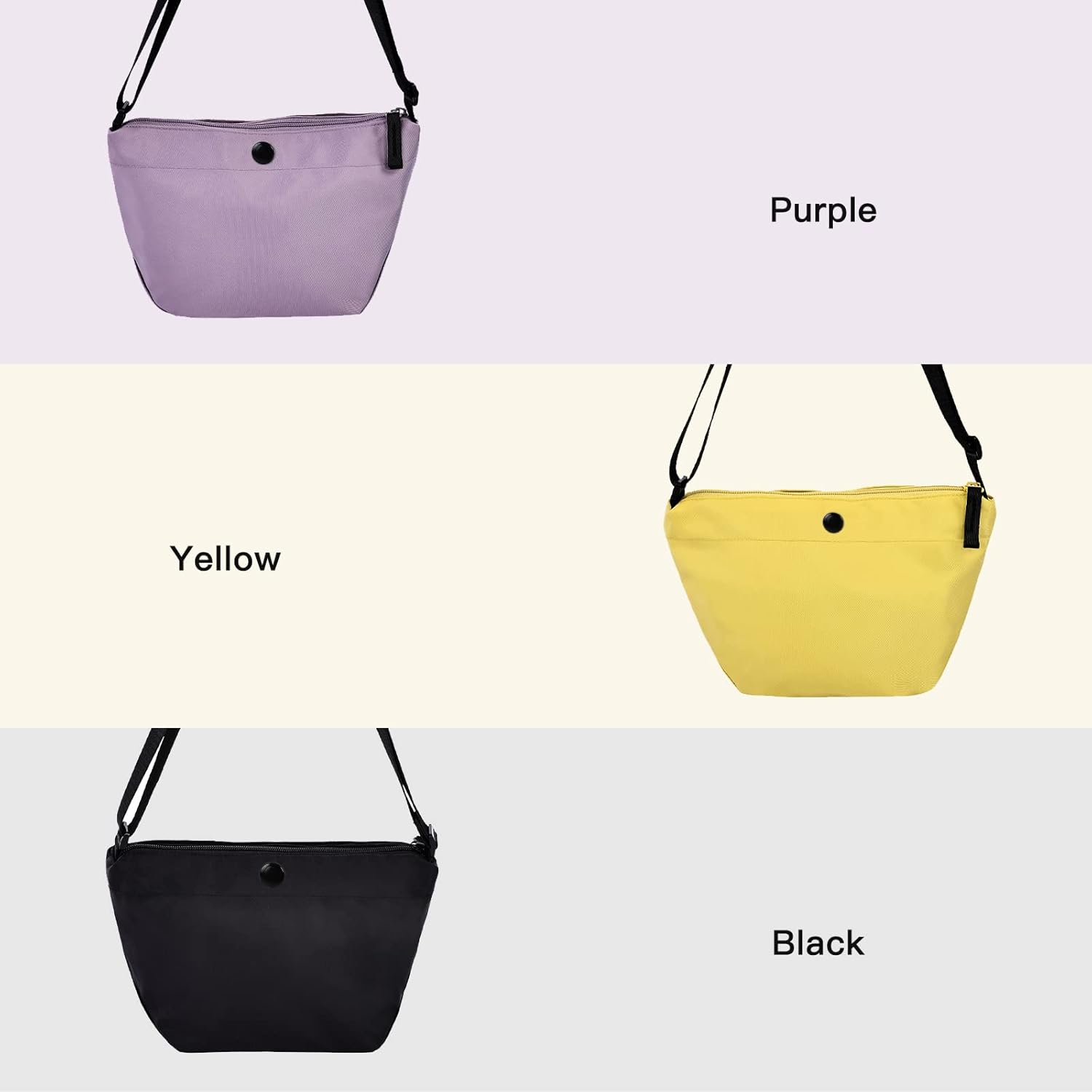 [タビトラ] ショルダーバッグ 撥水 軽量 スキミング防止 斜めがけ ワンショルダー カバン ファスナー ポケット付き ボディバッグ ショルダーバッグmini 3カラー