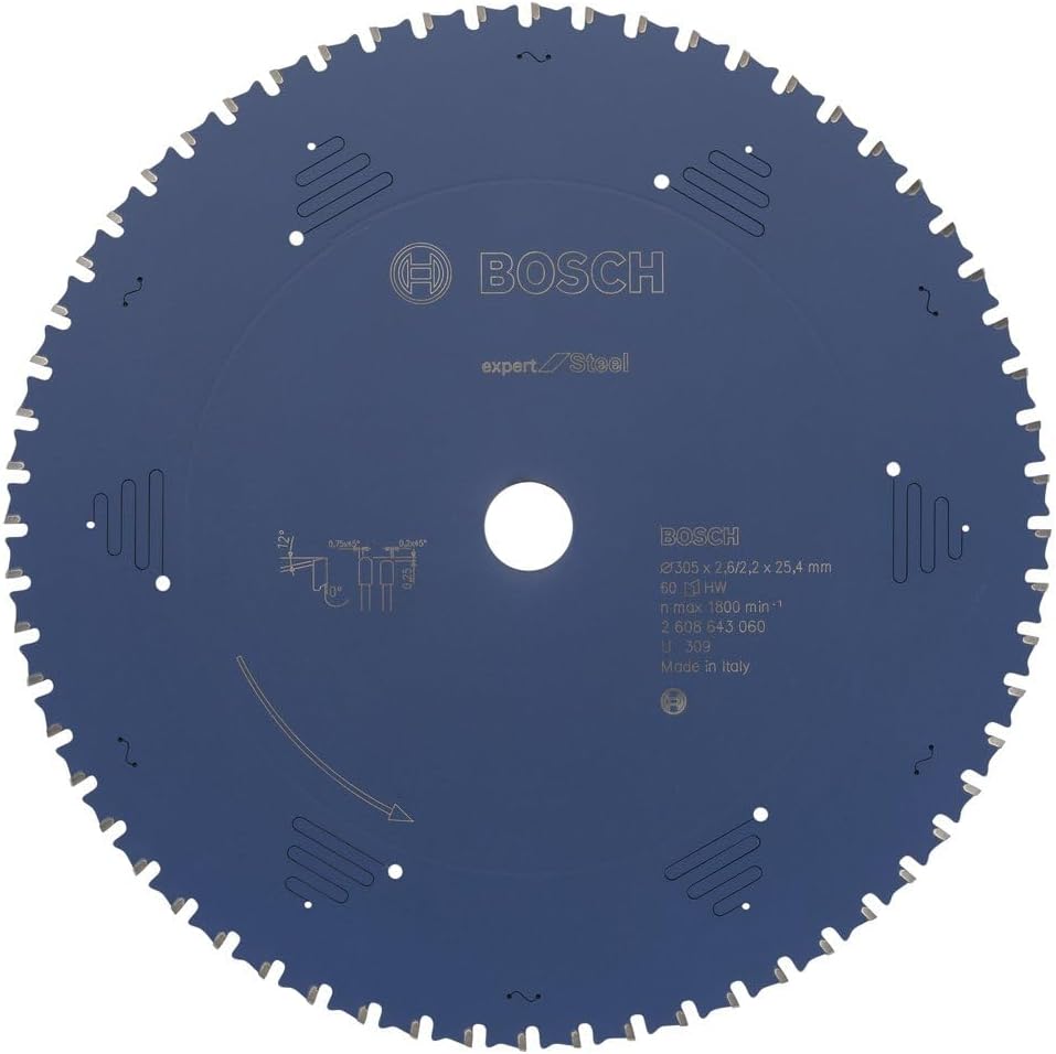 Bosch 305 mm, Steel : Bosch 2608643060 Circular Saw Blade Expert for Steel