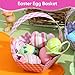 STOBOK 12pcs Easter Baskets Adorable Storage Baskets Colors for Hunts Treats and Festival for Boys and Girls and Easter Celebrations