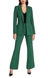 Women's 2 Piece Suits Business Casual Outfits Long Sleeve Solid Blazer Pantsuits Professional Office Work Sets