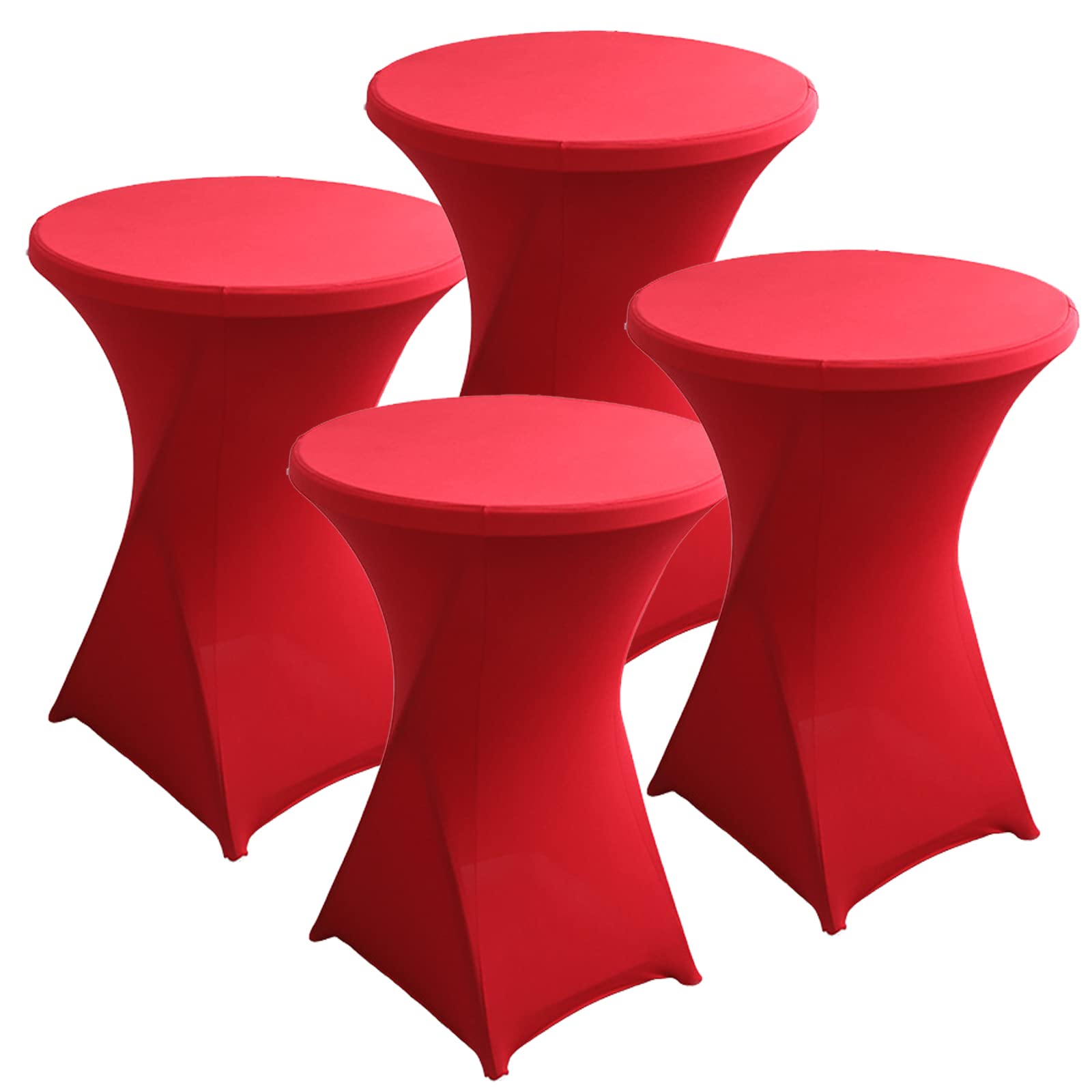 Housse mange debout extensible rouge 80x110 cm table haute