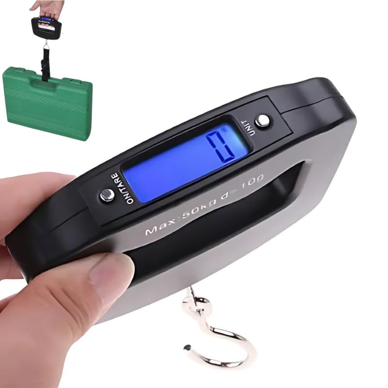 Drumstone 𝟏𝟓 𝐘𝐞𝐚𝐫 𝐋𝐨𝐧𝐠 𝐋𝐢𝐟𝐞 𝐖𝐚𝐫𝐫𝐚𝐧𝐭𝐲 Travel Baggage Weight Scale, Portable 50KG Digital Hanging Luggage Scale with LCD Display, Suitcase Weight Checker for Air Travel.-image-26