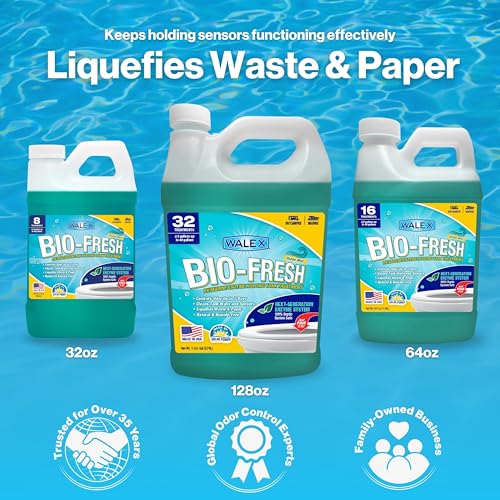 Walex Bio-Fresh Liquid Enzyme Holding Tank Treatment for RV, Camper & Marine - Black Water Tank Deodorizer, Liquifies Waste & Toilet Paper, Septic Tank Safe, Biocide-Free, Ocean Mist, 1 Gallon - Thumbnail 7