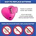 Inventiv 2 Pack, 30 Second Voice Sound Recorder Module for Plush Toy, Stuffed Teddy Bear Animal Recordable Heart, Record Custom Messages (Pink/Blue)