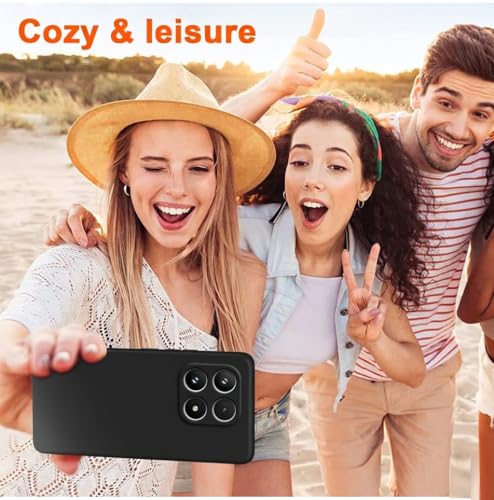 Image of Lustree Shockproof Flexible Silicone Back Cover for Xiaomi 17 5G | Anti-Scratch Soft TPU Case with Raised Edges & Full Protection - Black