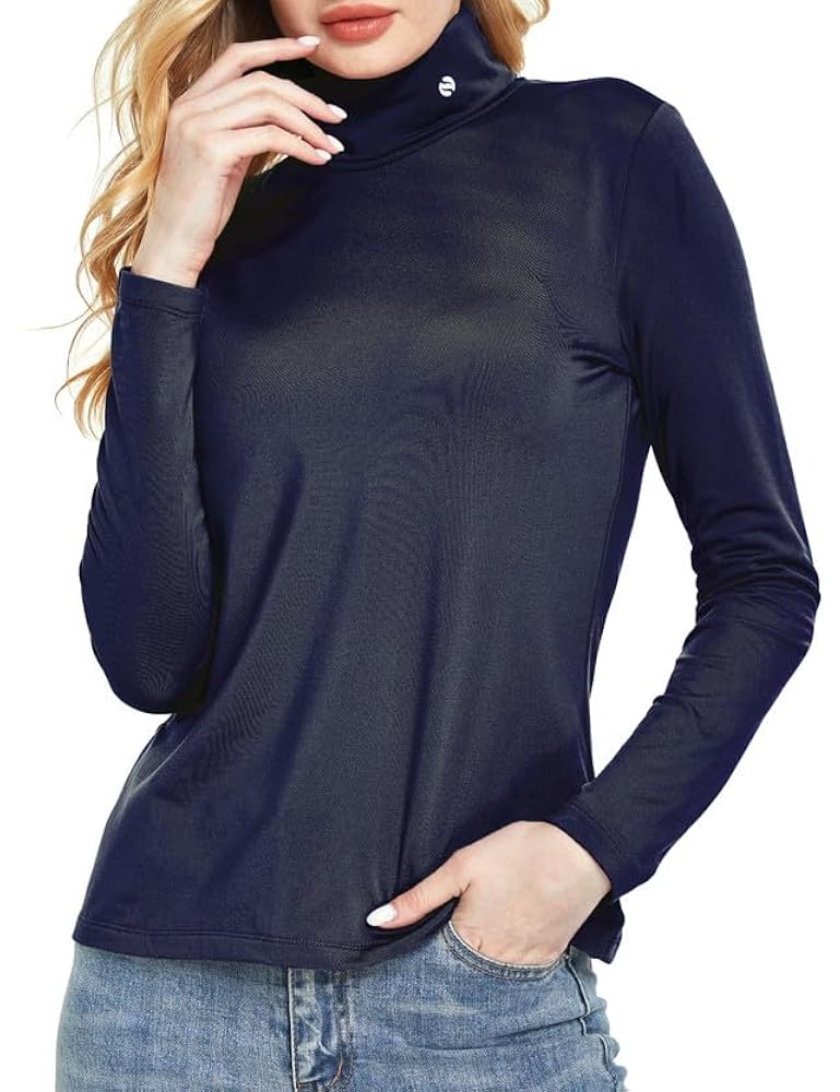 F.C.R.B UNDER LAYER MOCKNECK TOP＆TIGHTS SSLR-Thermal-Shirts for-Women-Underwear Long Sleeve Tops