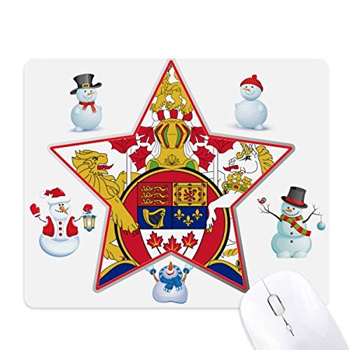 Tapis de souris bonhomme de neige Canada pour éviter les glissements