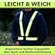 AVANA Reflektorweste Reflektierende Sicherheitsweste Einstellbar Warnweste Leicht Hohe Sichtbarkeit Joggen Fahrrad Laufen Motorrad für Erwachsene & Jugendliche