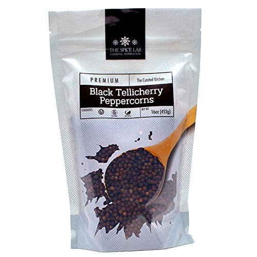The Spice Lab Peppercorns –Tellicherry Whole Black Peppercorns for Grinder Refill - 1