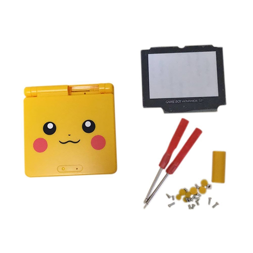 Junsi Yellow Limited Replacement Housing Shell Case Cover w/Screwdrivers for GBA SP Gameboy Advance SP - Image 4
