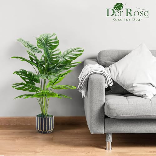 Der Rose Der Rose Kunstpflanze Künstliche Pflanzen Wie Echt 71 cm Kunstpflanzen Groß Fake Plant für Wohnzimmer Badezimmer Schlafzimmer Zimmer Balkon Deko - Zusatzansicht 4 | TV | Video | Foto