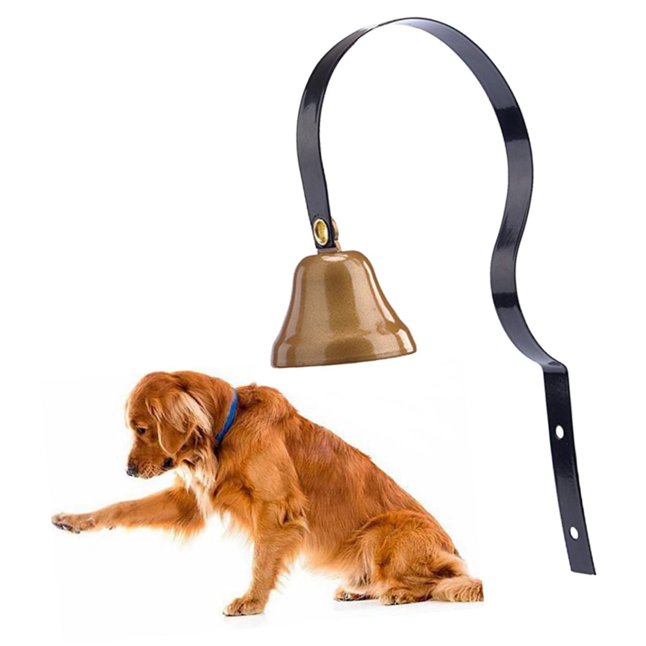 STOBOK 4piezas Timbre para Perros De Metal Entrenamiento De Potty y Housetraining Diseño Elegante para Comunicación Mascotas