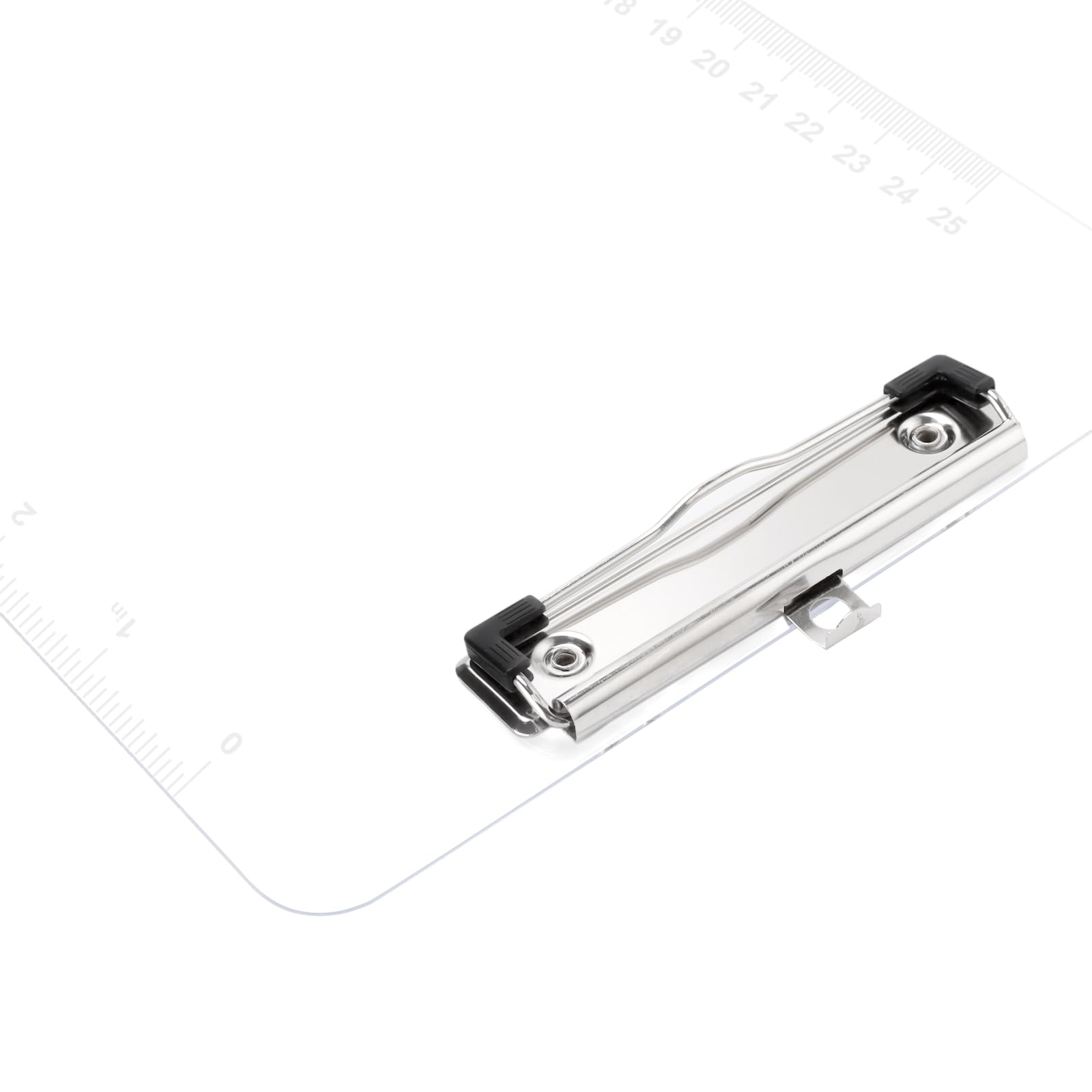 HONYUET 10PCS A4 Clear Plastic Clipboard, 31.5x22.5cm Transparent Acrylic Clip Boards with Scaled for Office Document Storage - Image 3